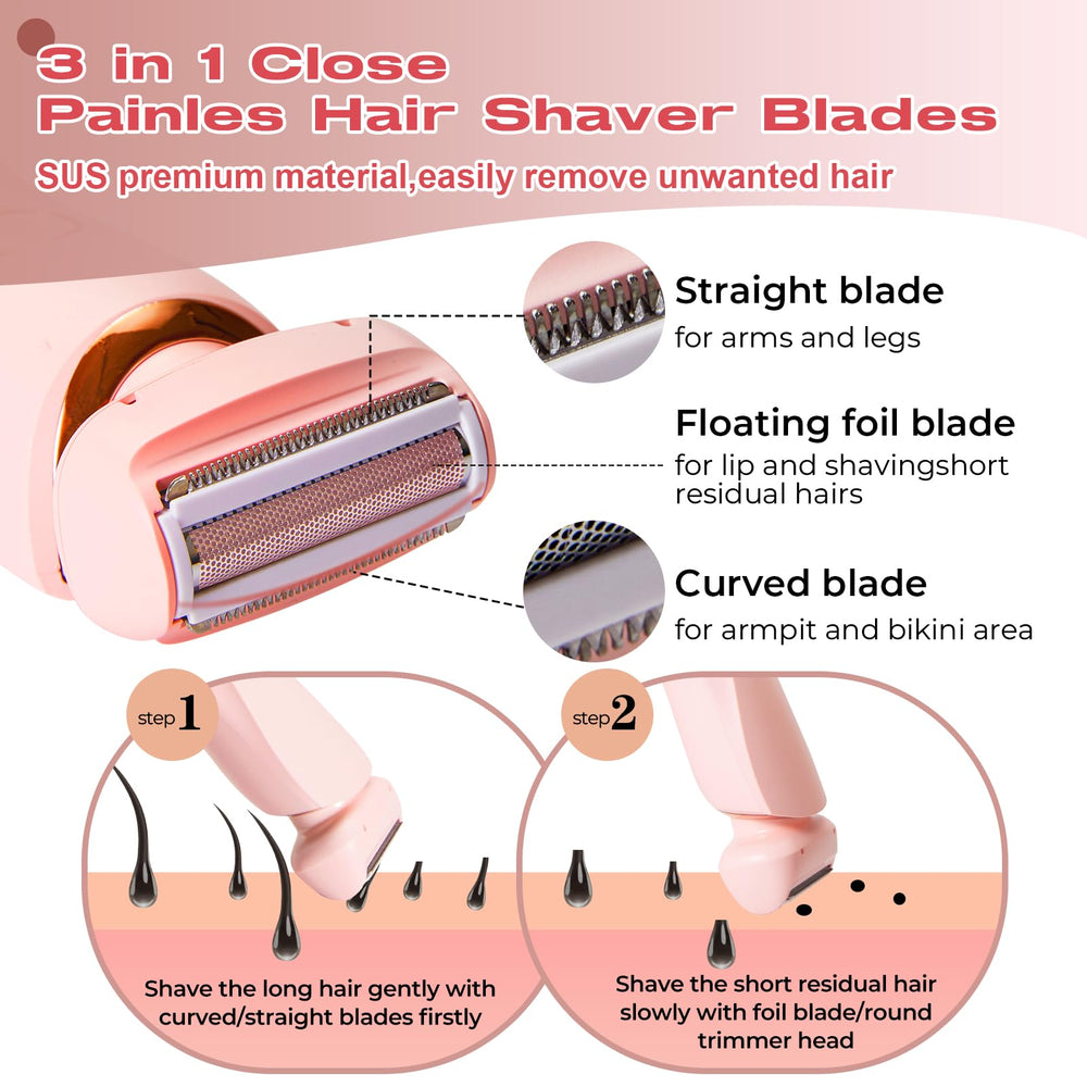YIZER Livora shaver IPX7 waterproof design for shower shaving