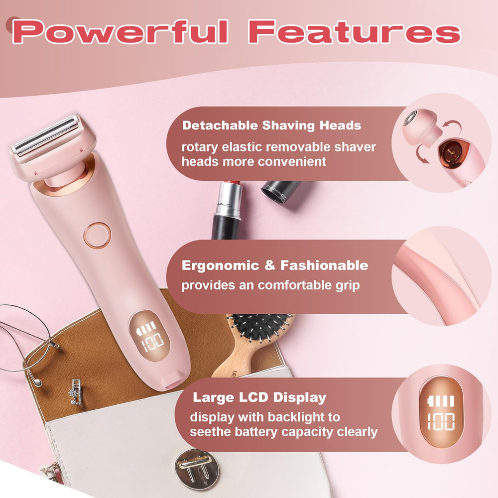 YIZER Livora shaver in wet-dry use mode offers flexible grooming
