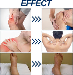 Ylahdent Capsacare Relief Cream on knees and shoulders illustrates versatile use and lasting comfort.
