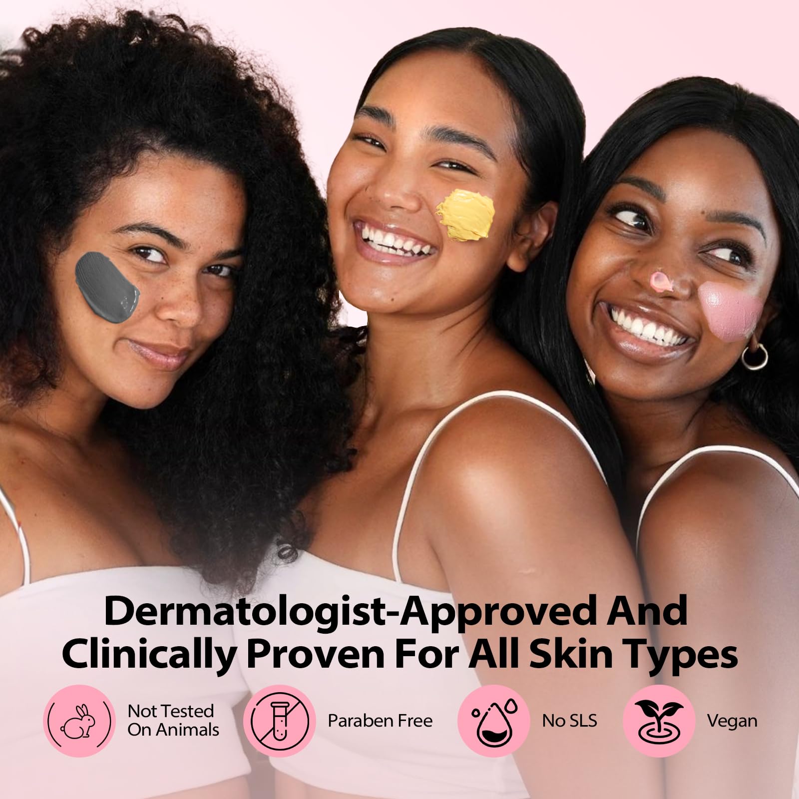 YLNALO daily skincare routine with three masks ready to use