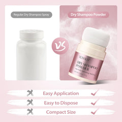 YLNALO dry shampoo powder creates lift and fullness without white cast
