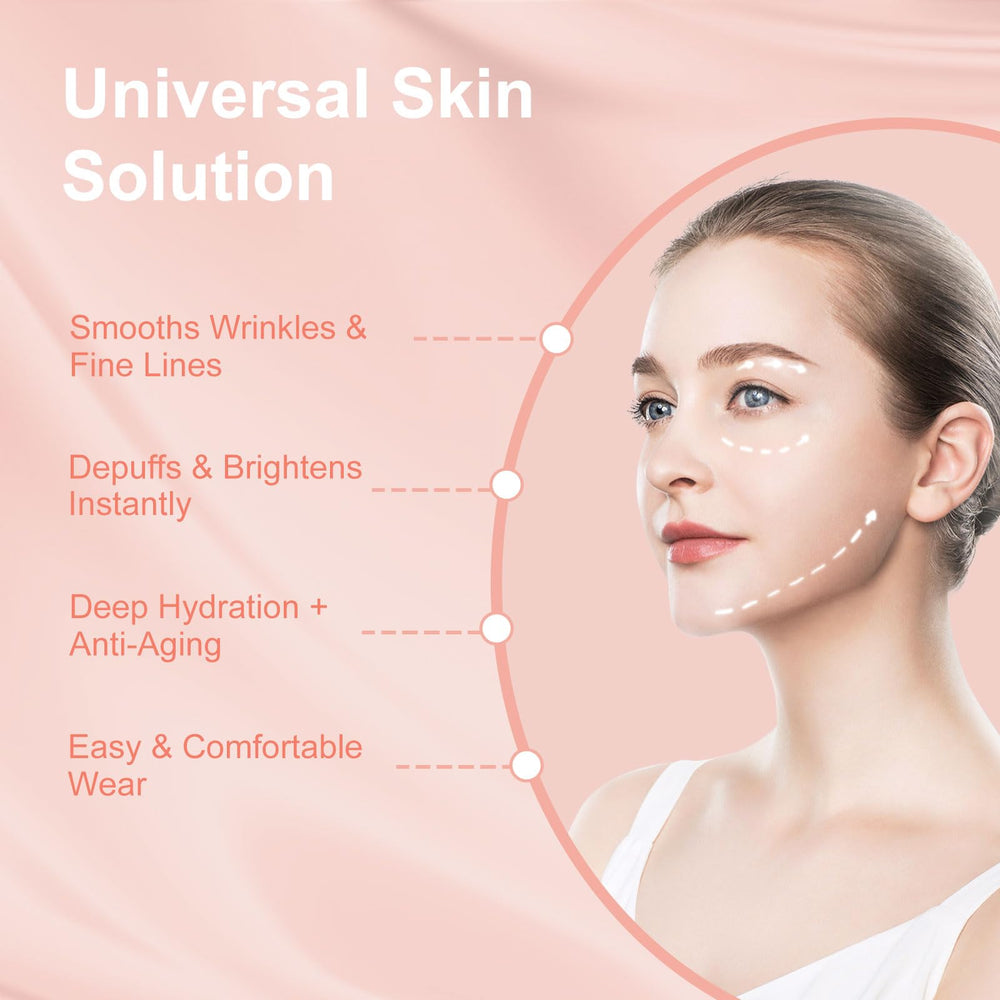 YLOTRE Novalift Micro Eye Patches forehead application demonstrates multi-area use.