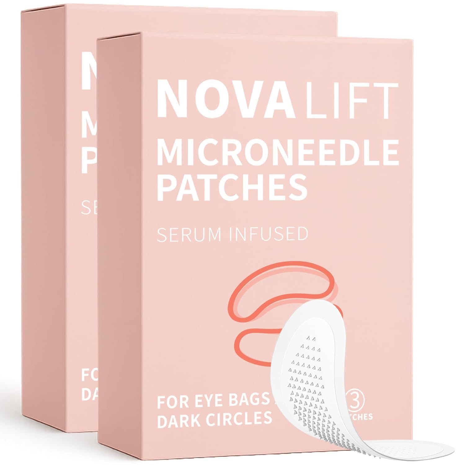 YLOTRE Novalift Micro Eye Patches pack image showing hydration for under-eye puffiness.