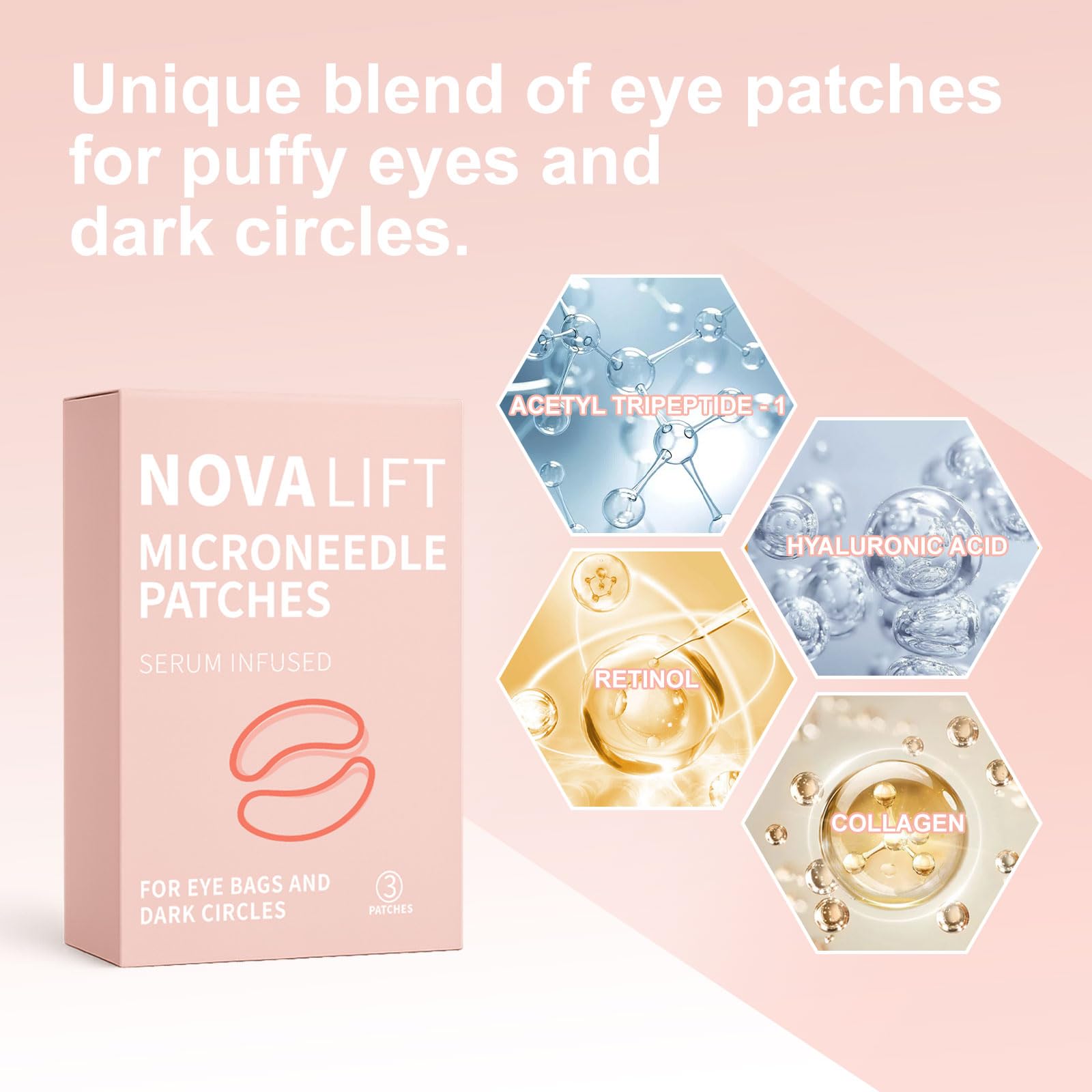YLOTRE Novalift Micro Eye Patches under-eye image addressing puffiness with hydration.