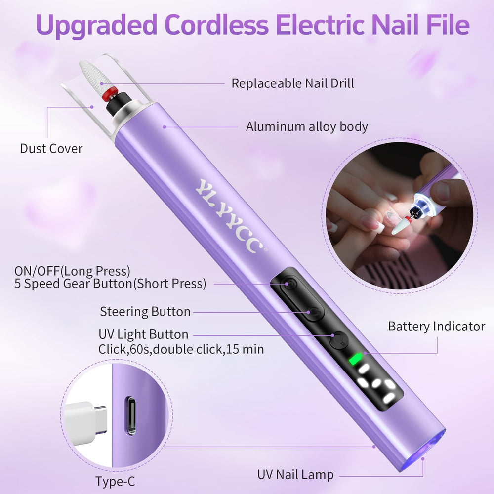 YLYYCC durable motor with low heat for comfortable nail sessions