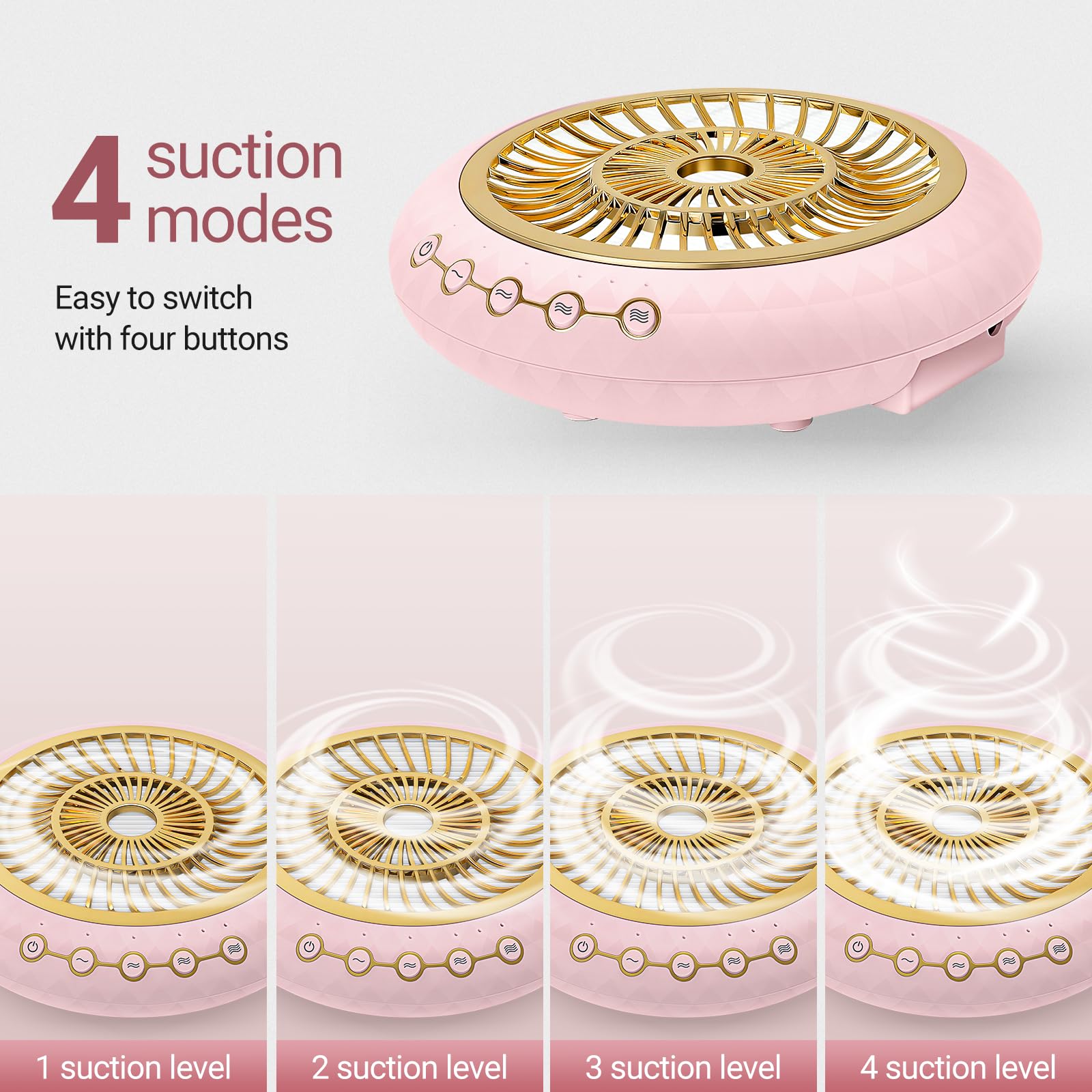 YLYYCC Nail Dust Collector reusable filter enables easy maintenance and long-term use.