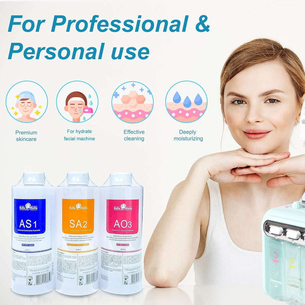 YMEYFAN Hydrate Solution with professional facial machine in setup