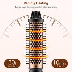 Ymguspri thermal brush detachable head highlights easy storage and switching.