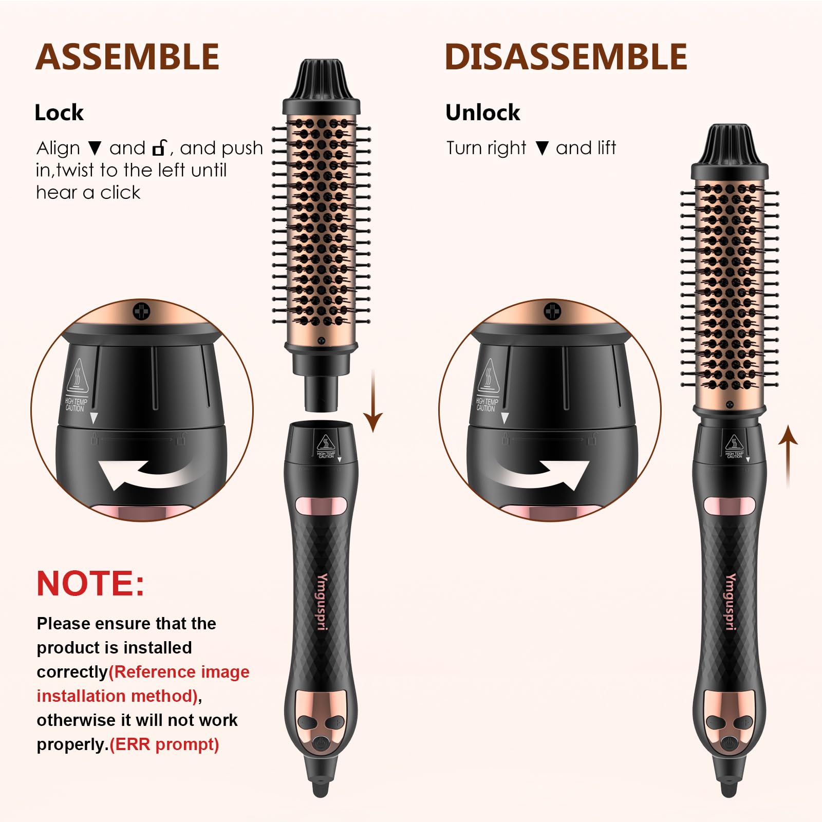 Ymguspri thermal brush dual voltage enables global styling.