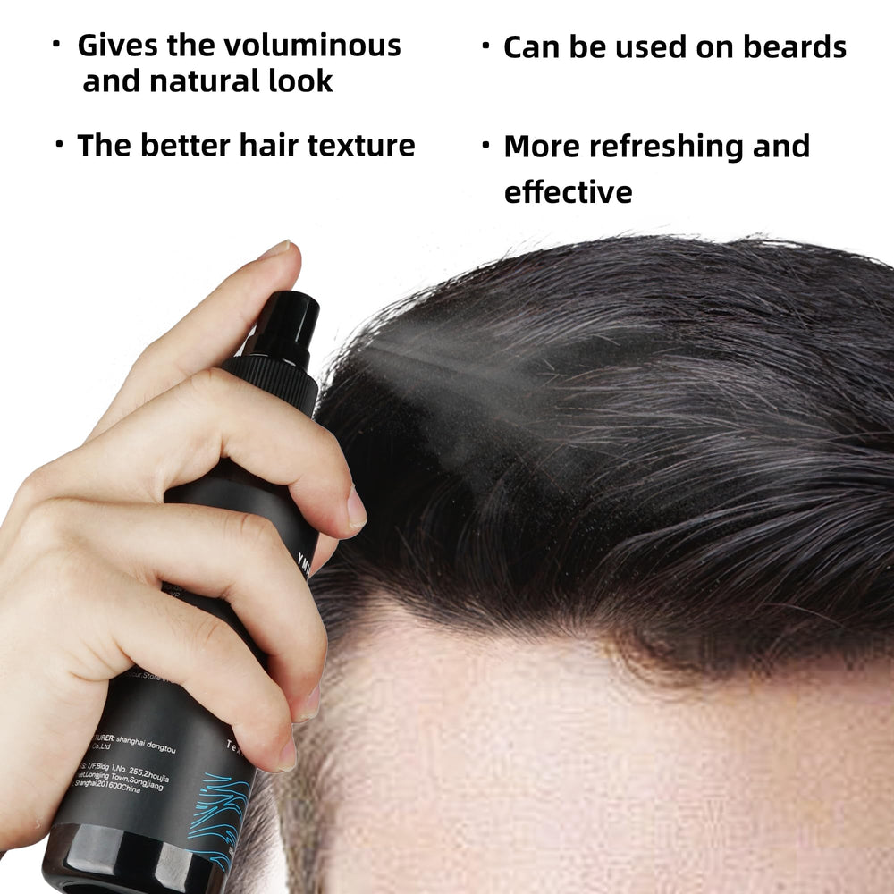 YMIR NEIL sea salt spray texture on hair for natural movement and body.