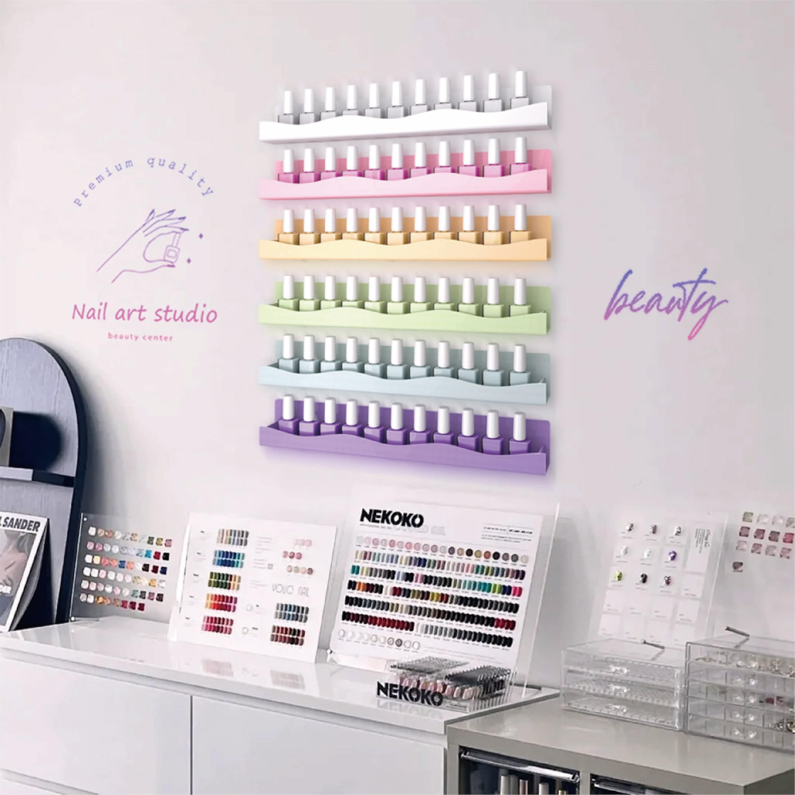 YMVV gift-ready nail-polish storage ideal for girlfriends and moms