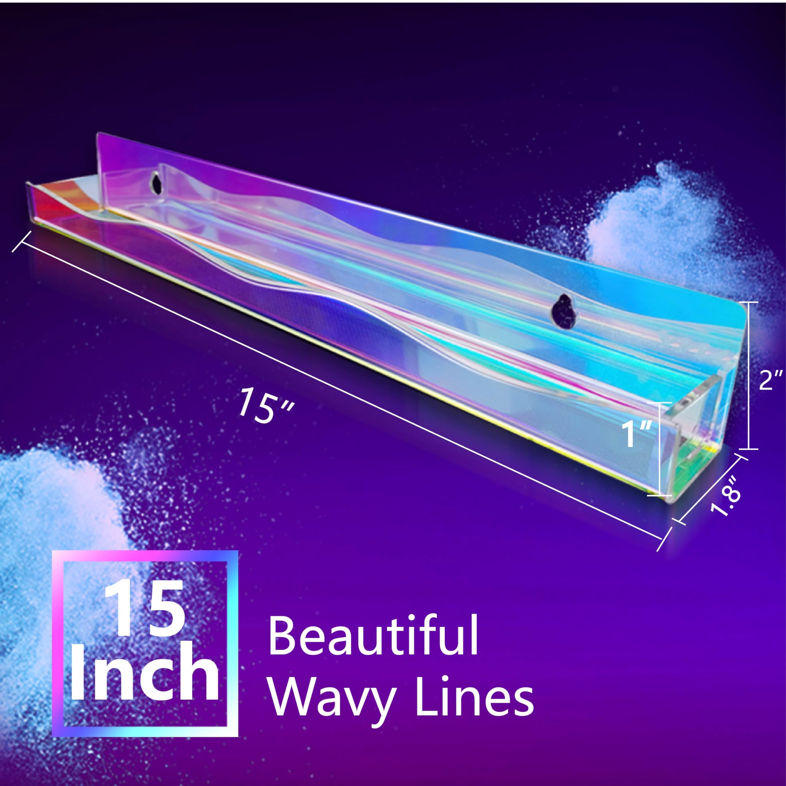 YMVV iridescent-acrylic-nail-polish-organizer presents a luminous display that boosts shop aesthetics.