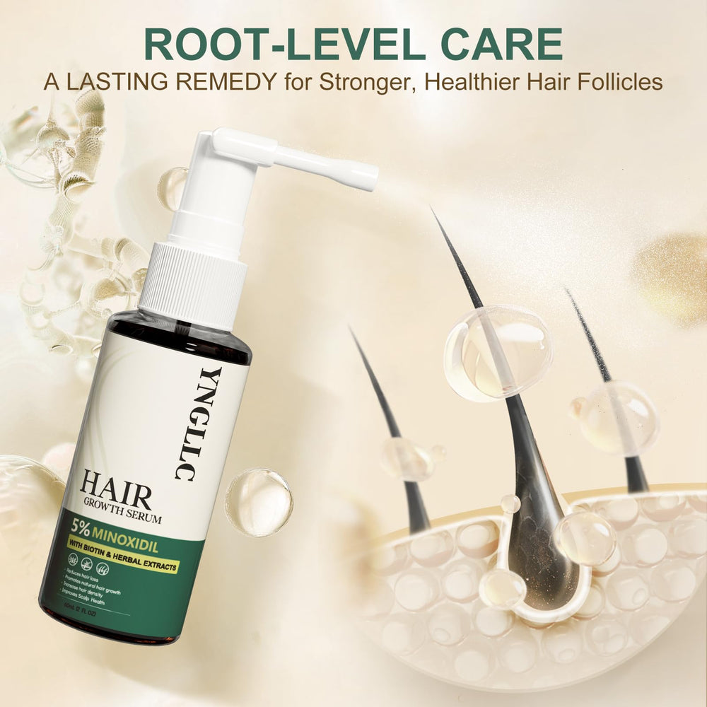 YNGLLC daily scalp ritual close-up showing quick-absorb serum
