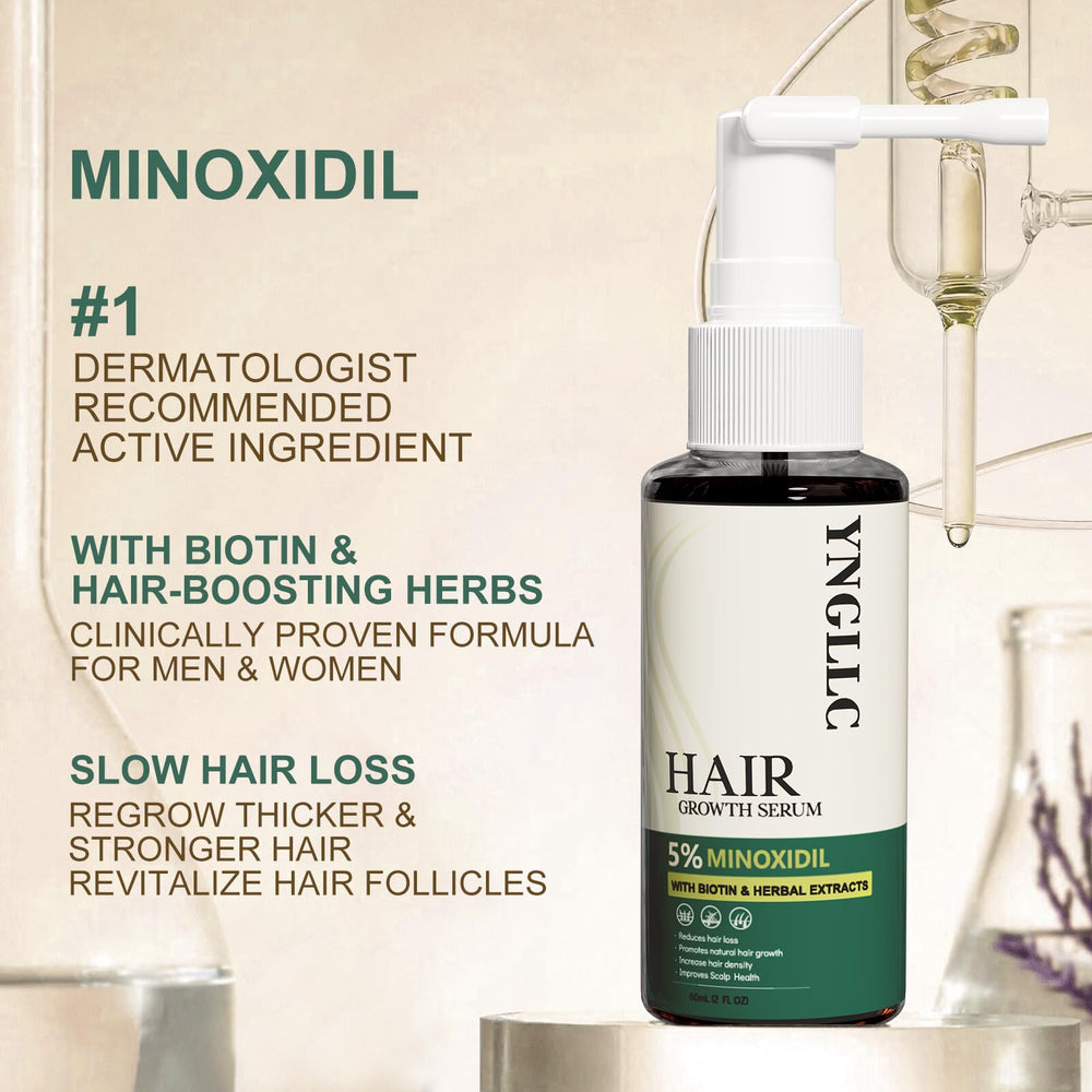 YNGLLC herbal complex with rosemary ginger sage on scalp