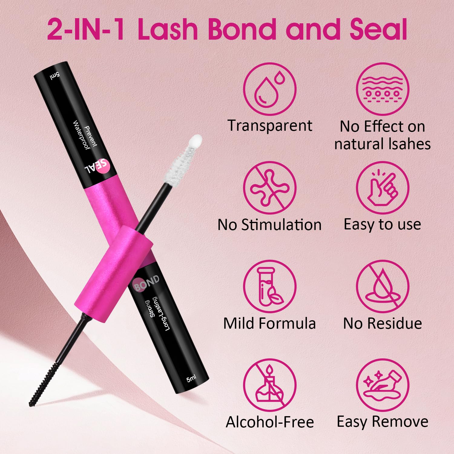 YNGLLC Lash Bond and Seal 72-hour wear with precise 360° brush