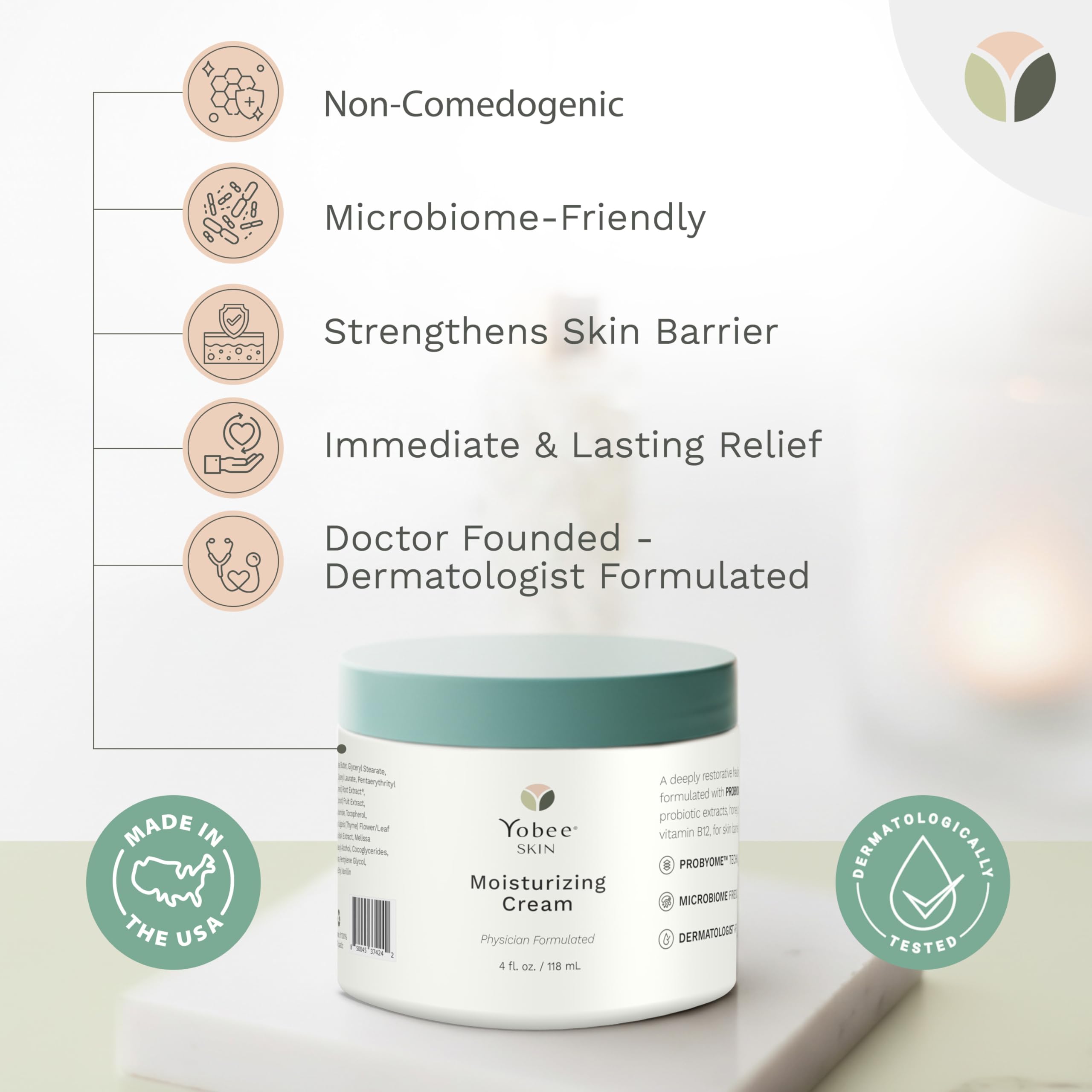 Dermatologist-formulated seal reinforces science-backed, gentle care for sensitive skin.