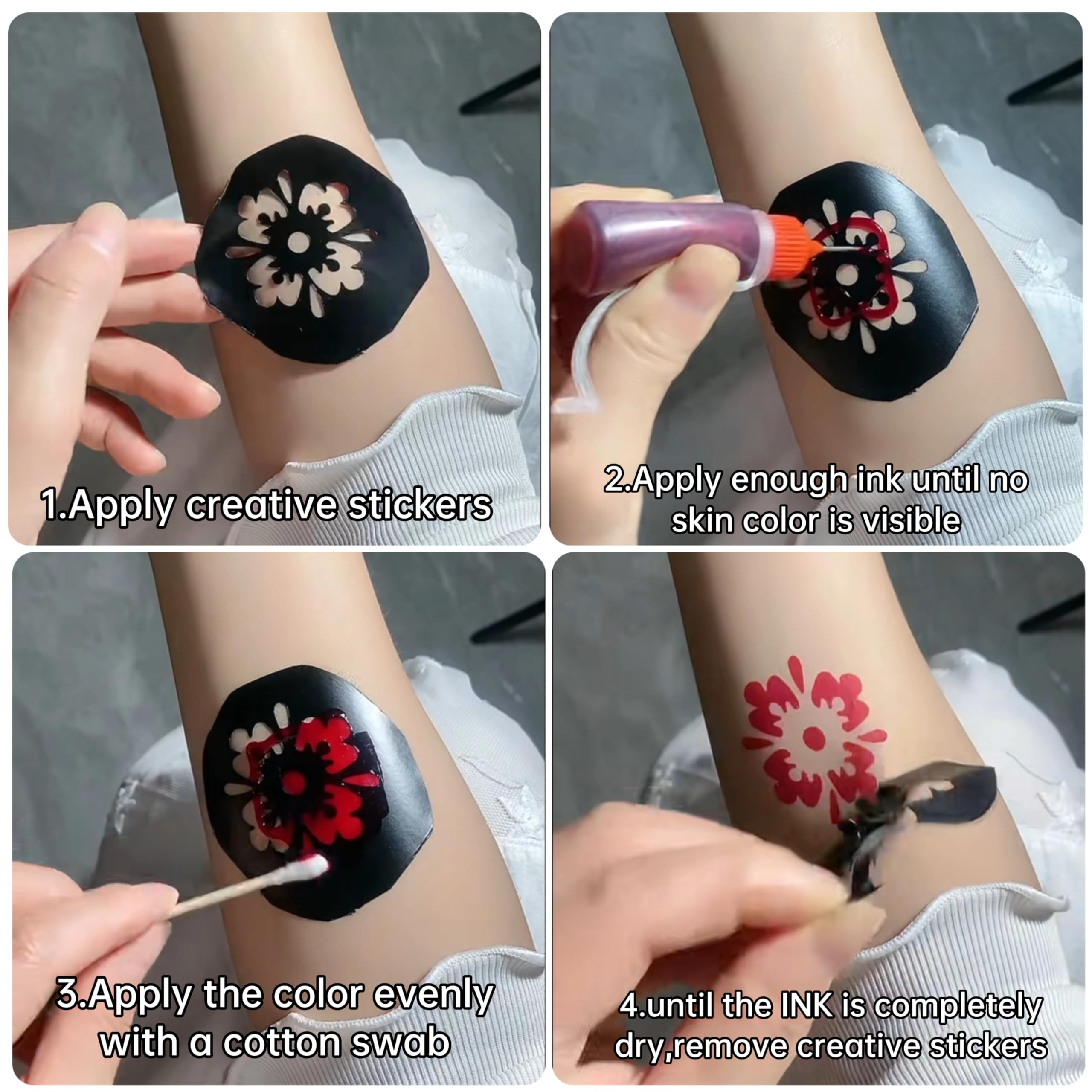 YOEALABY tattoos withstand showers with water-resistant finish and durable color