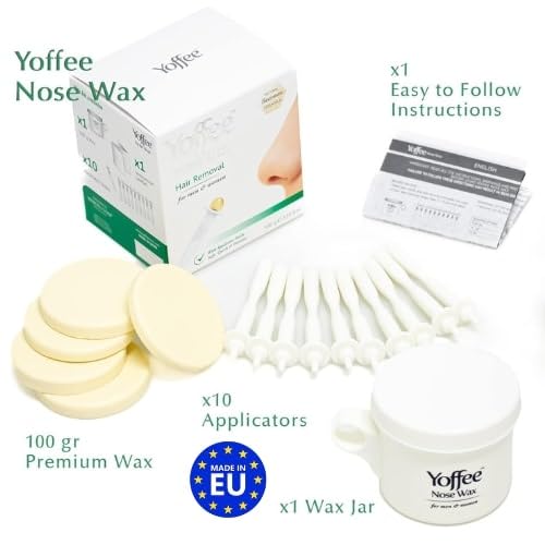 Yoffee Original Nose Wax anti-spill applicators keep application tidy and controlled.