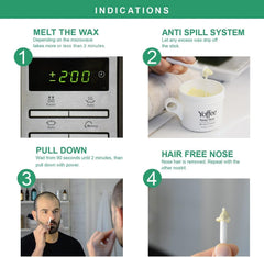 Yoffee Original Nose Wax kit nose-ear-hair removal helps tidy facial grooming at home.
