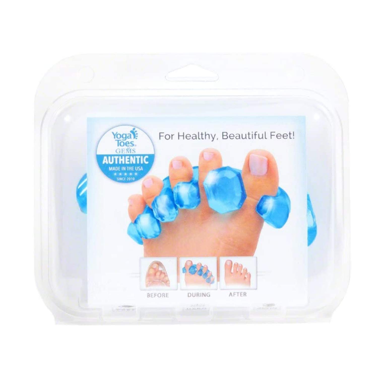 YogaToes Gems doctor-recommended toe-stretcher supporting toe flexibility and range.