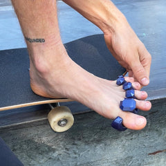 Yoga Toes Gems for Men wear-usage 10min shows easy routine for refreshed feet after workouts