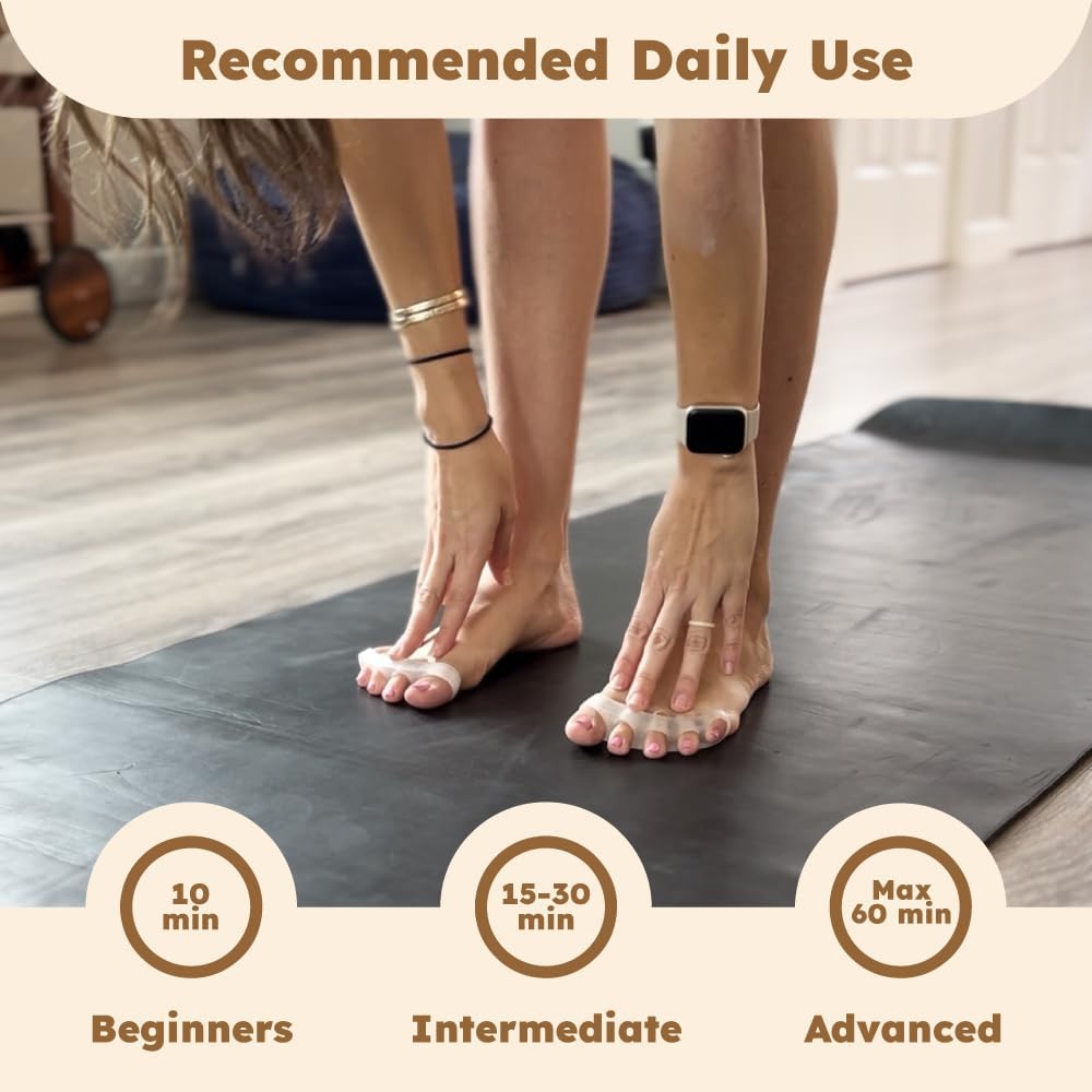 Yoga Trapeze toe spacers pairs help soothe wearers of heels and boots.
