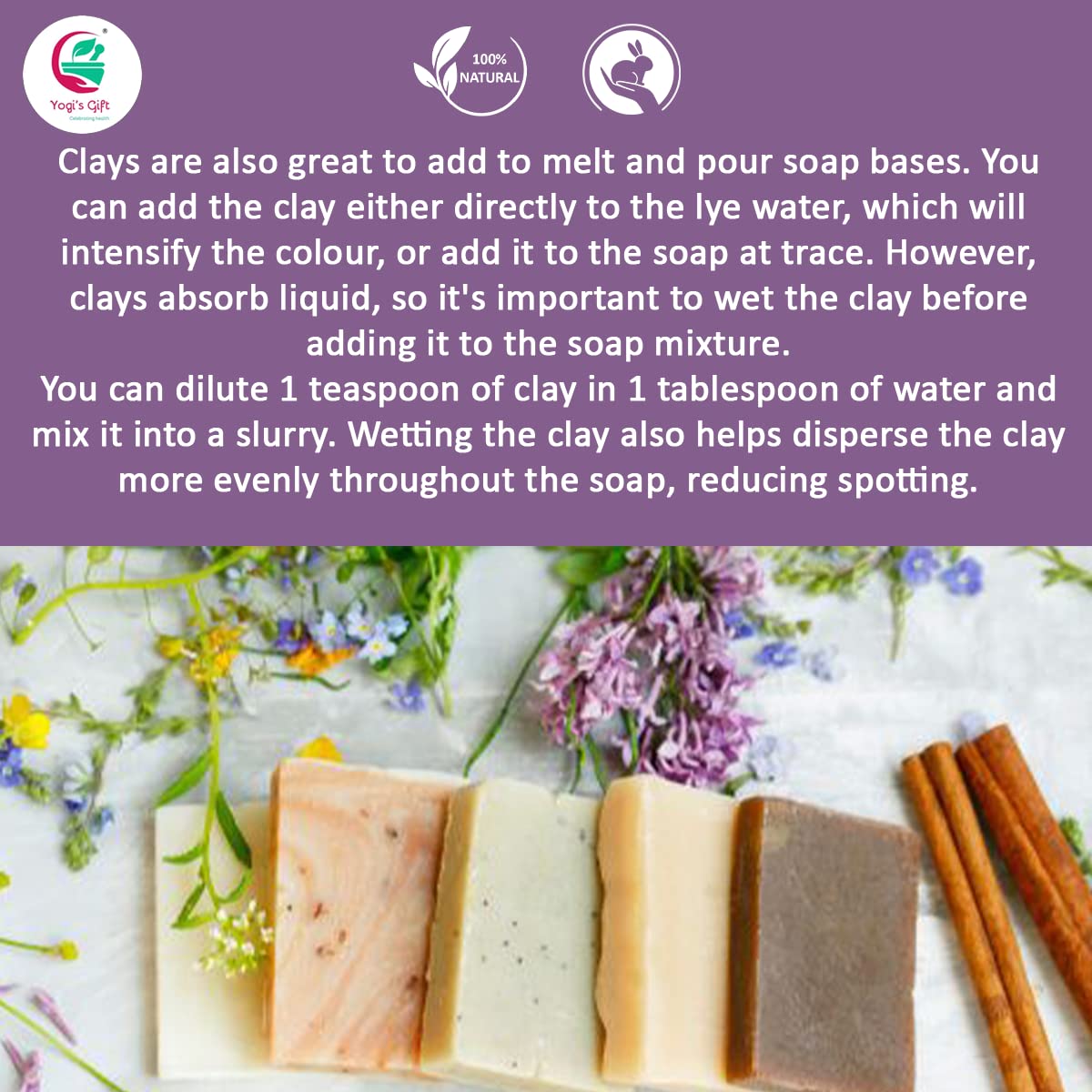 YOGI’S GIFT clay hair mask application shows scalp cleansing texture