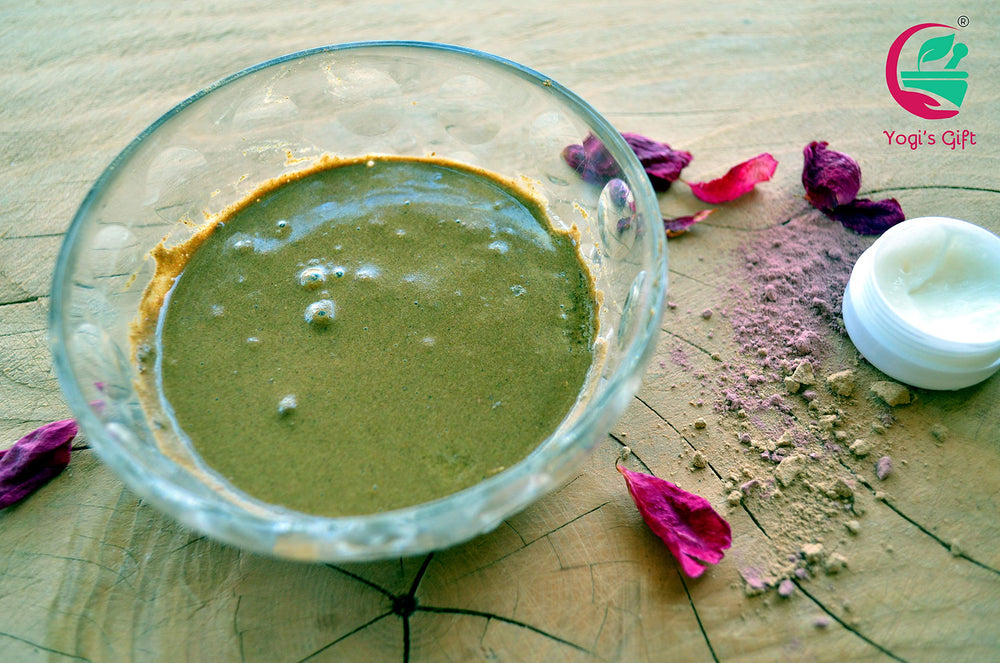 Sidr Leaf Powder with henna color fixation demonstration by Yogi's Gift