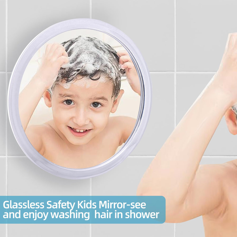 YoHumk fogless shower mirror portable design suits travel and camping routines.