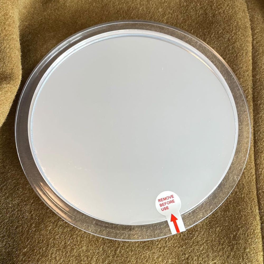 YoHumk fogless shower mirror suction cups lock securely for mess-free grooming on tiles.