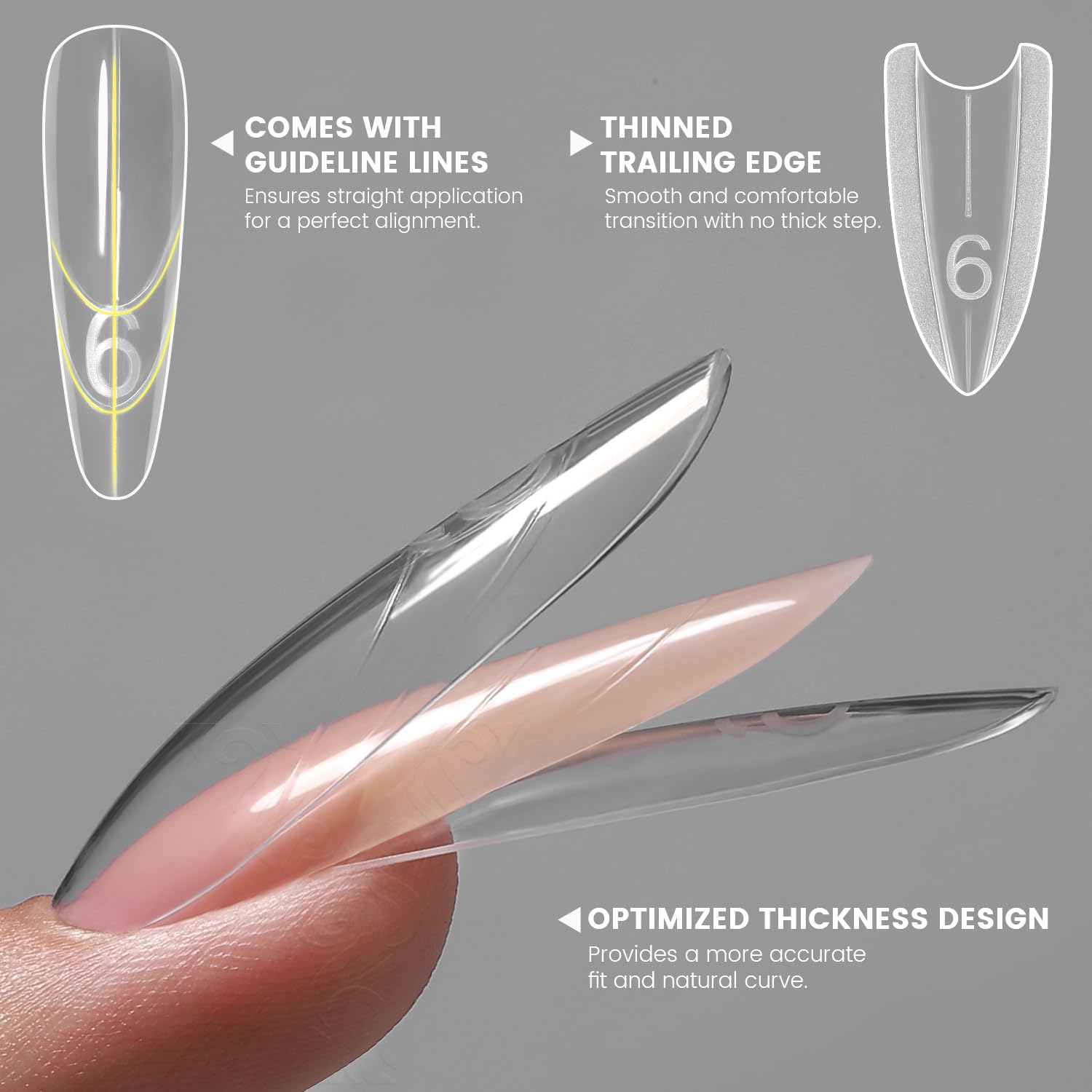 YOKE FELLOW with guide lines highlighting precise alignment for even nails