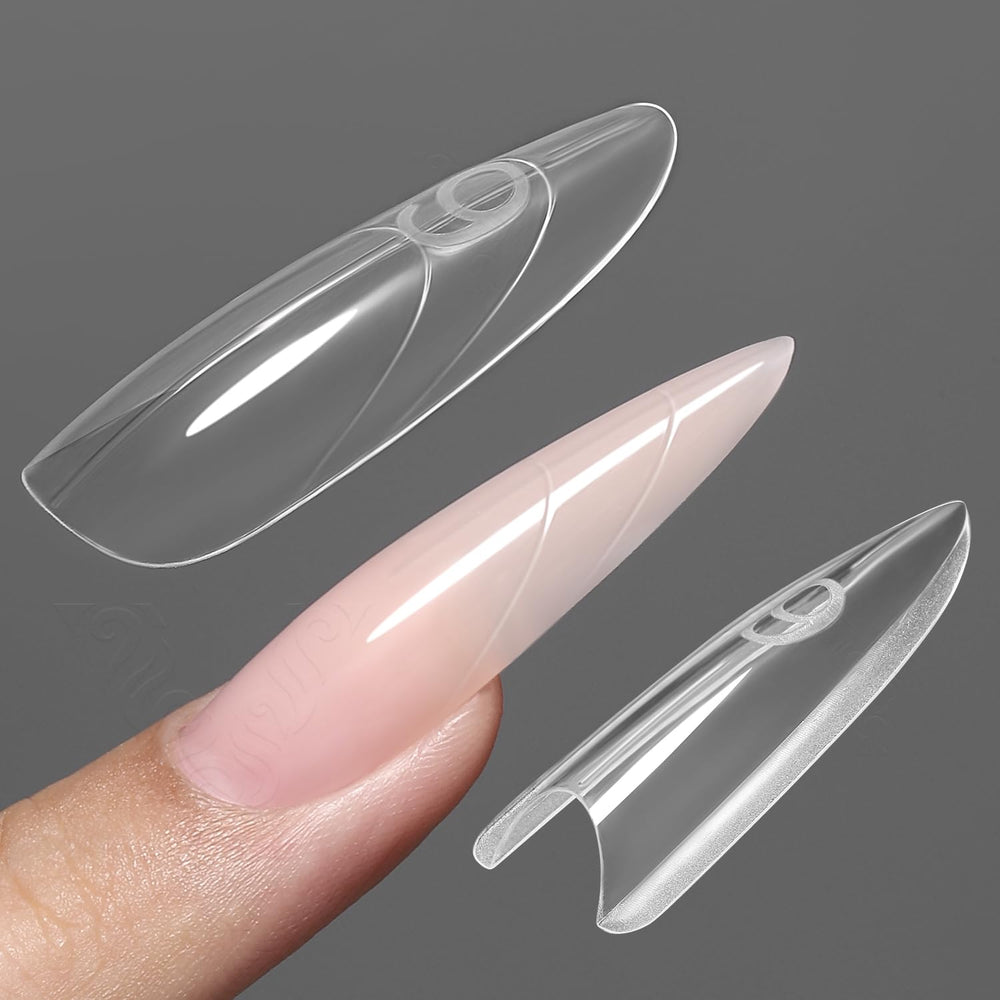 YOKE FELLOW Original Sandwich Dual Form close-up demonstrates precise shaping for builder gel