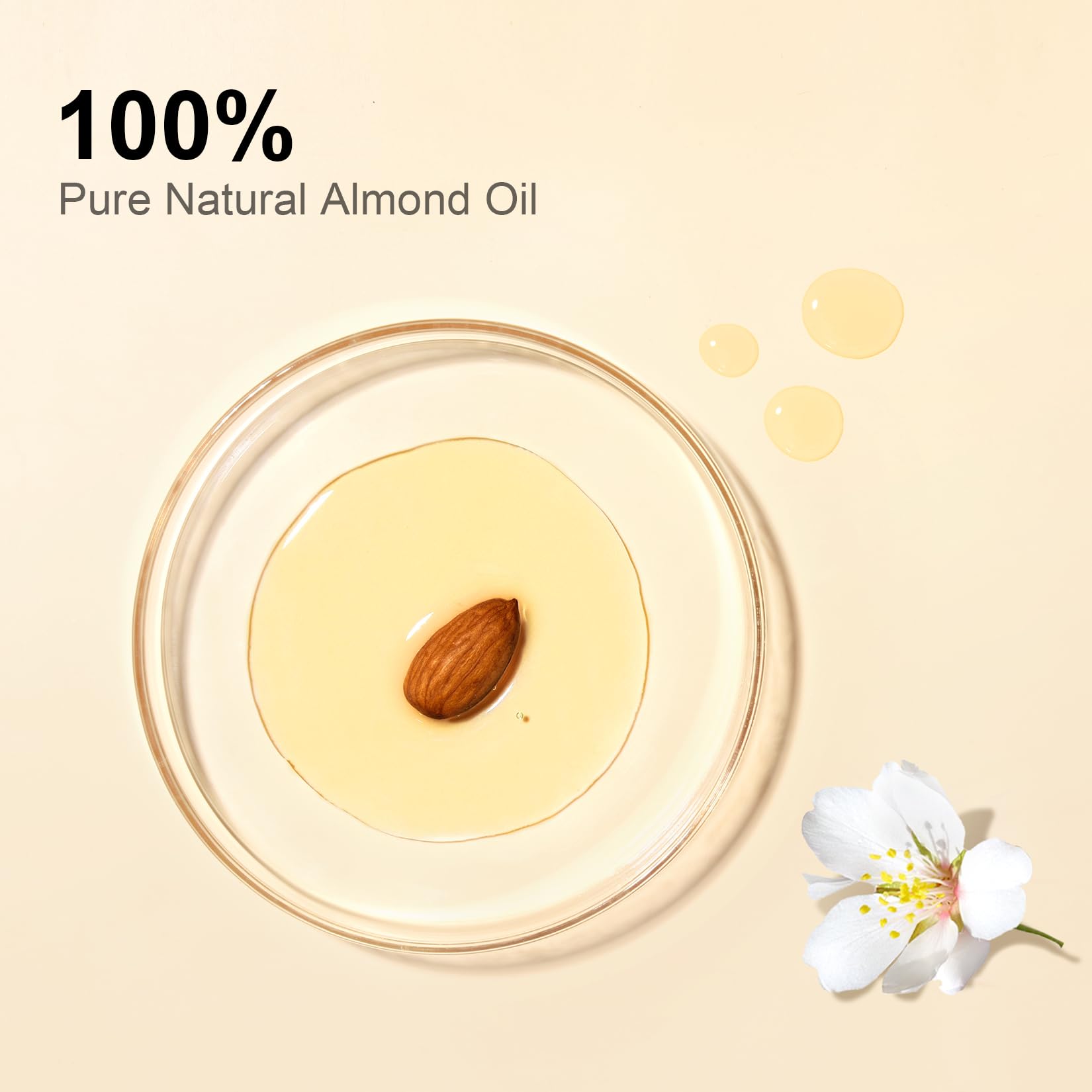 Yoken Almond Oil for skin and hair use provides deep moisturization