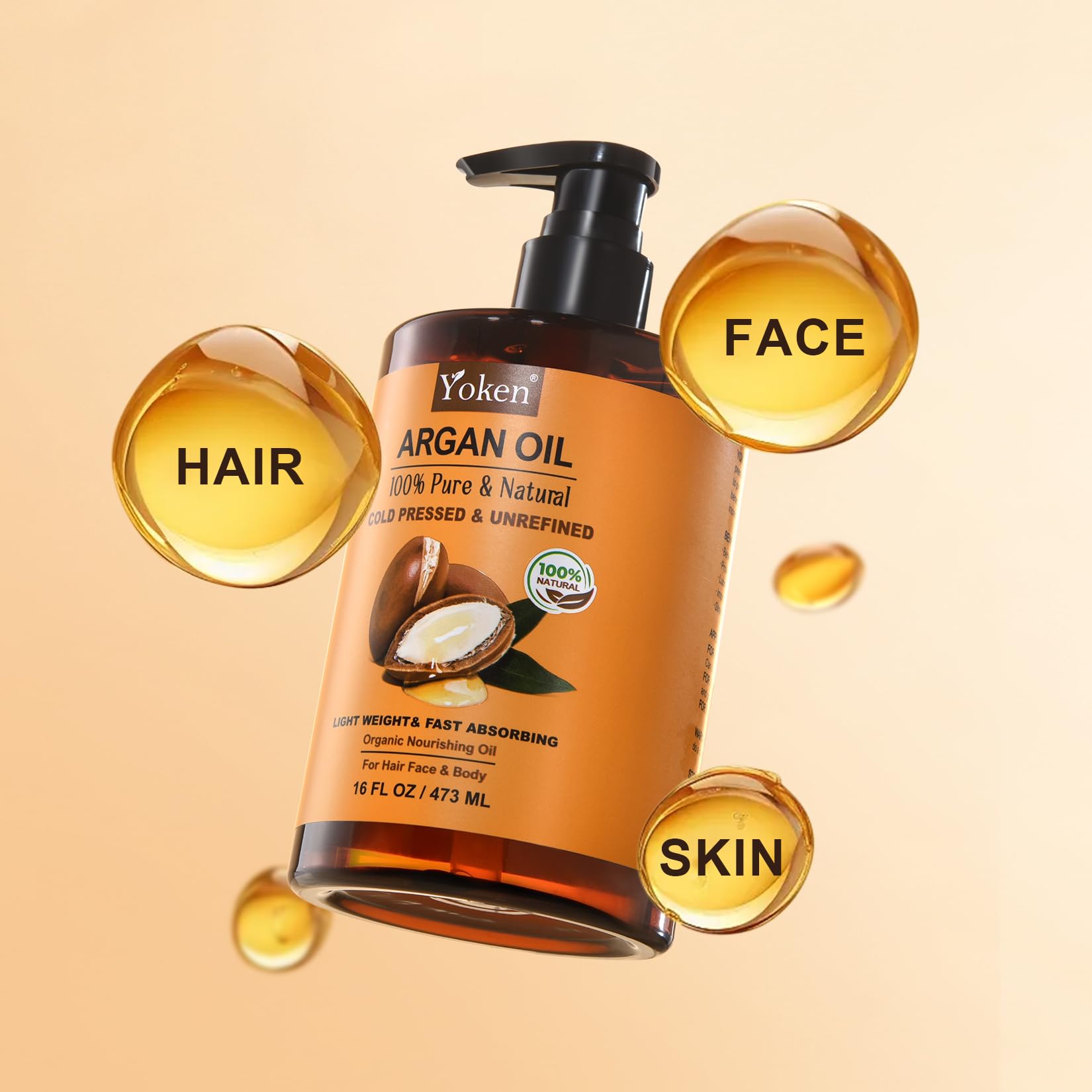 Yoken Argan Oil nails and cuticles care improves softness and hydration.