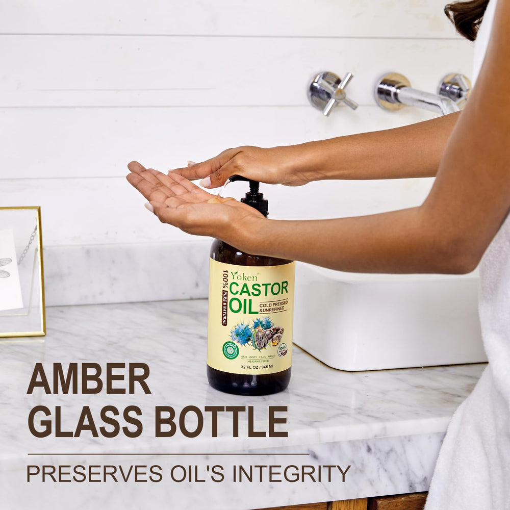 Yoken castor oil as a carrier oil for DIY blends and essential oil mixes.