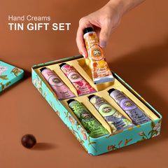 Yoken hand cream tin closeup highlighting rich texture for soft, nourished hands