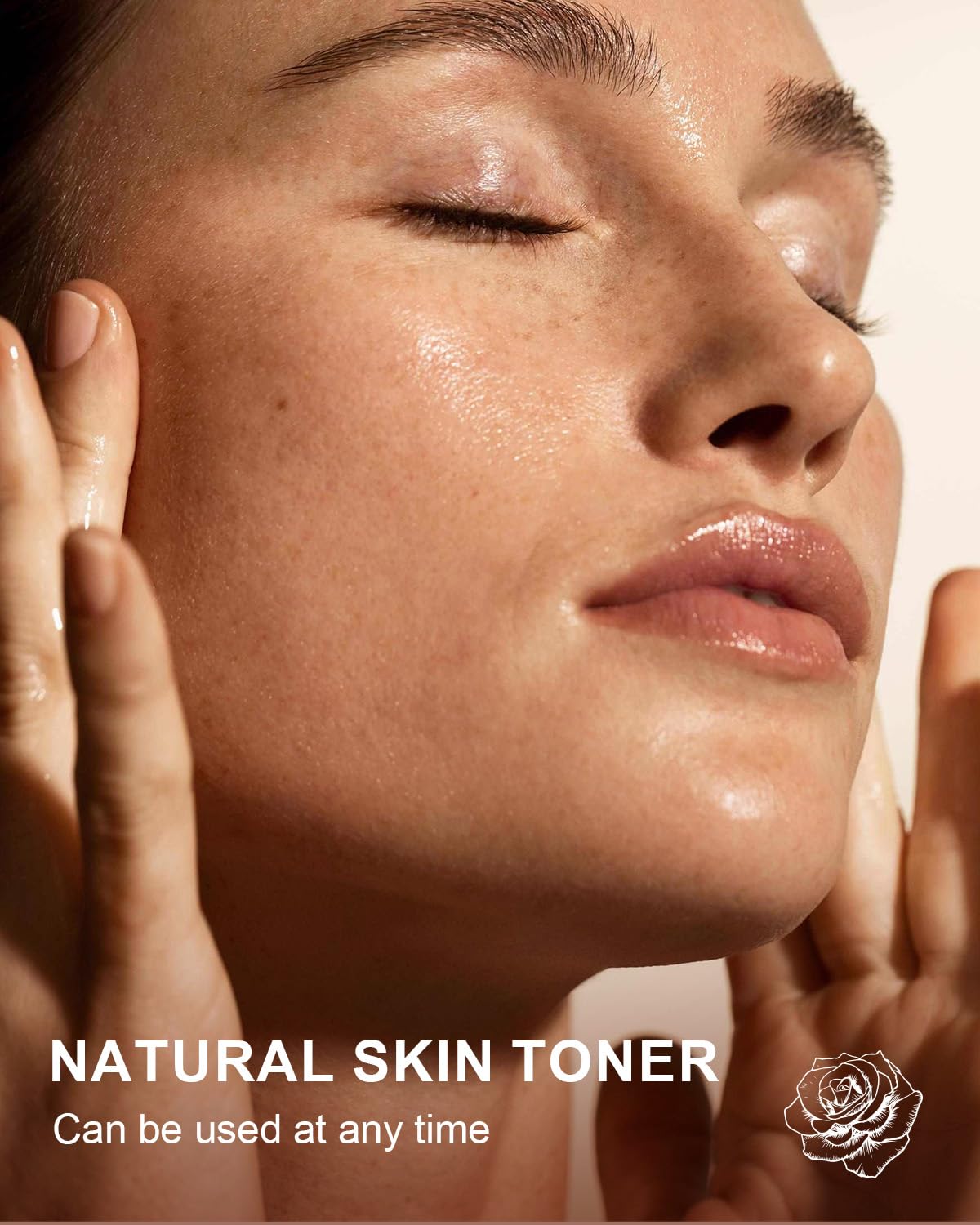Yoken rose water for hair shows light mist for gentle conditioning and fragrance.