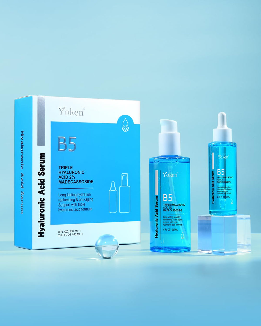 Yoken serum on skin demonstrates fast-absorbing hydration without greasiness