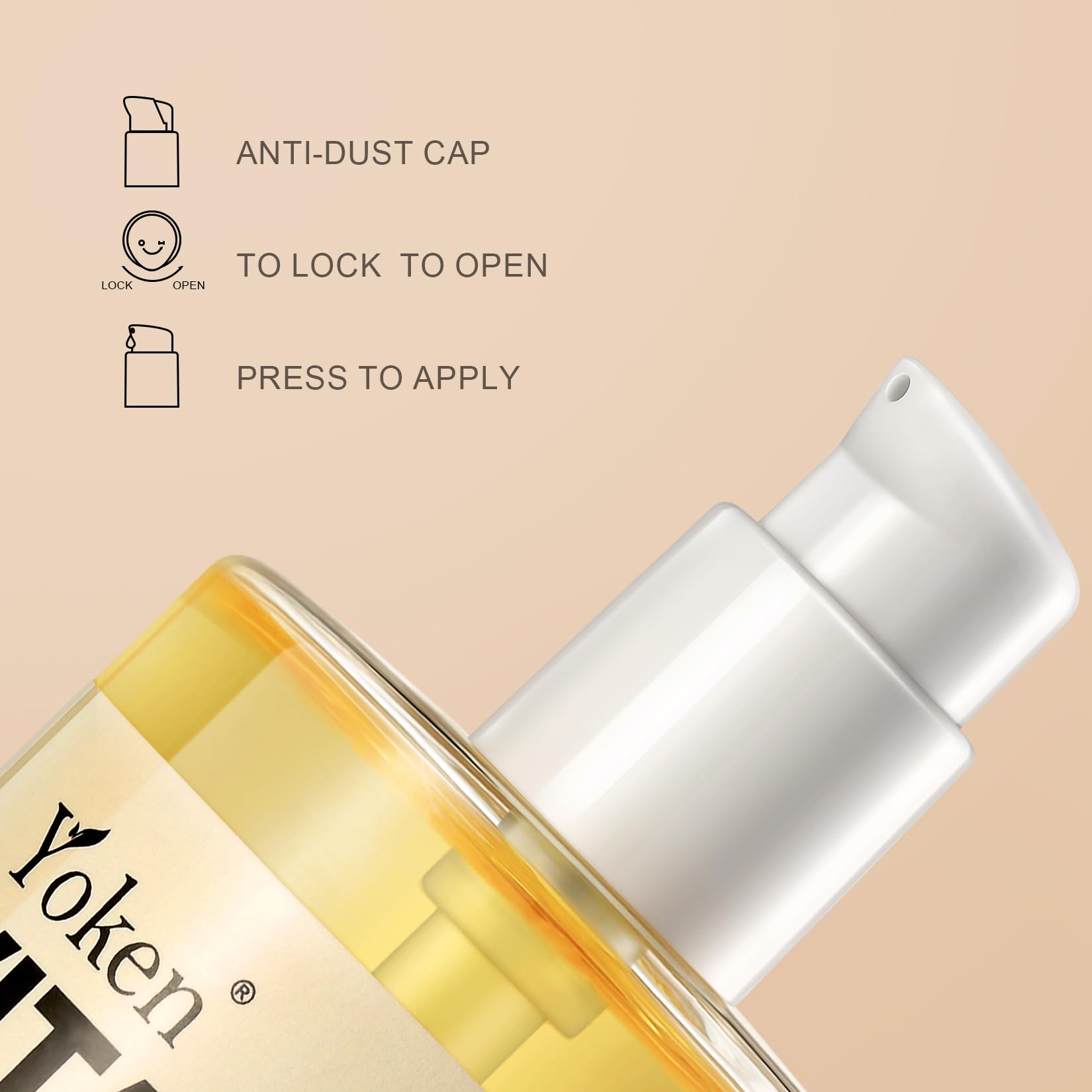 Yoken Vitamin E Oil used in a body-care routine for soft skin.
