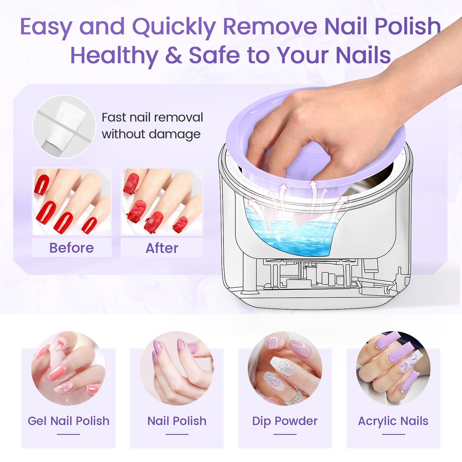 Yokilly 10-piece nail removal kit enables a complete home manicure routine.