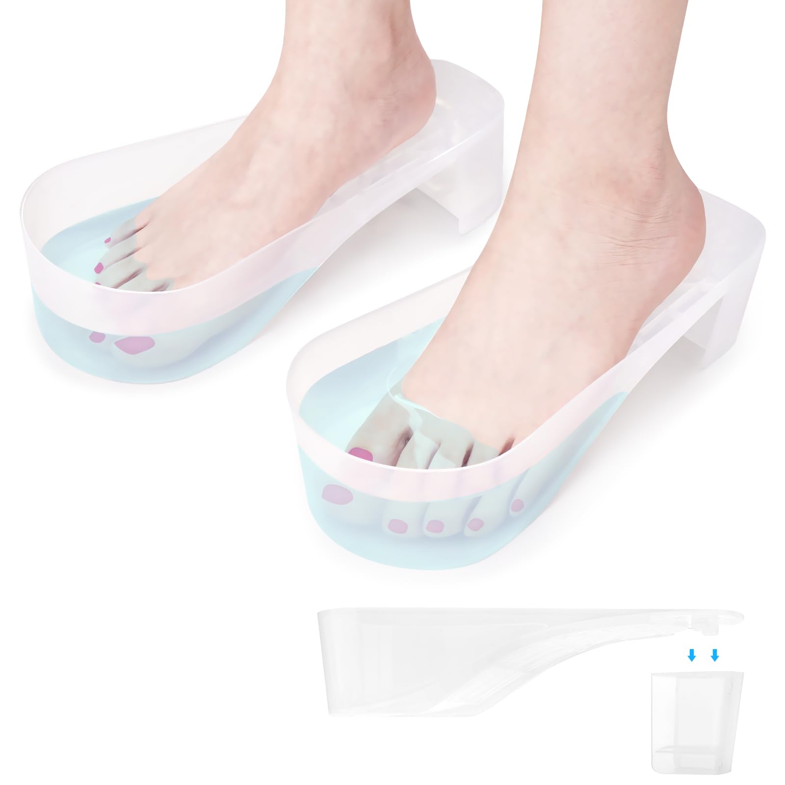 Yokilly toe nail soaking bowl showing ergonomic shoe design for comfortable foot soaks