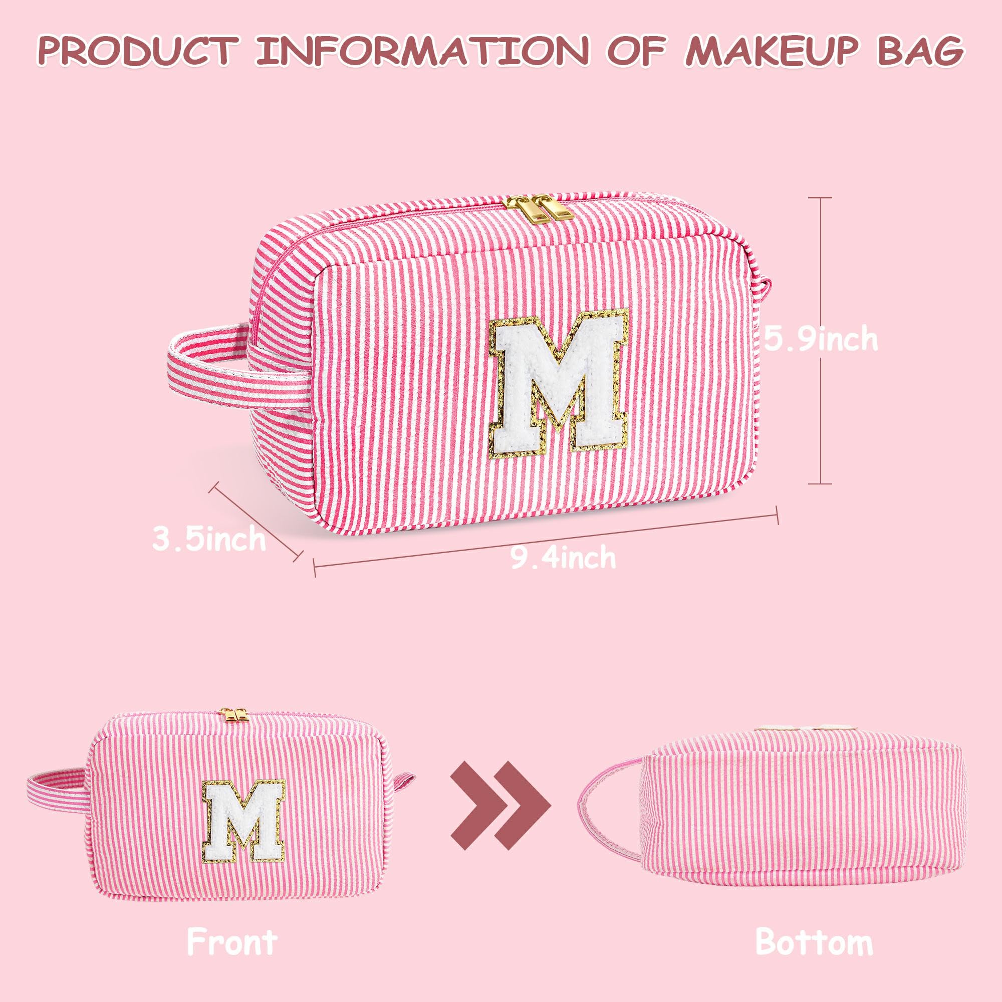 YOLOIFE initial monogram bag demonstrates versatility as daily pouch or travel case
