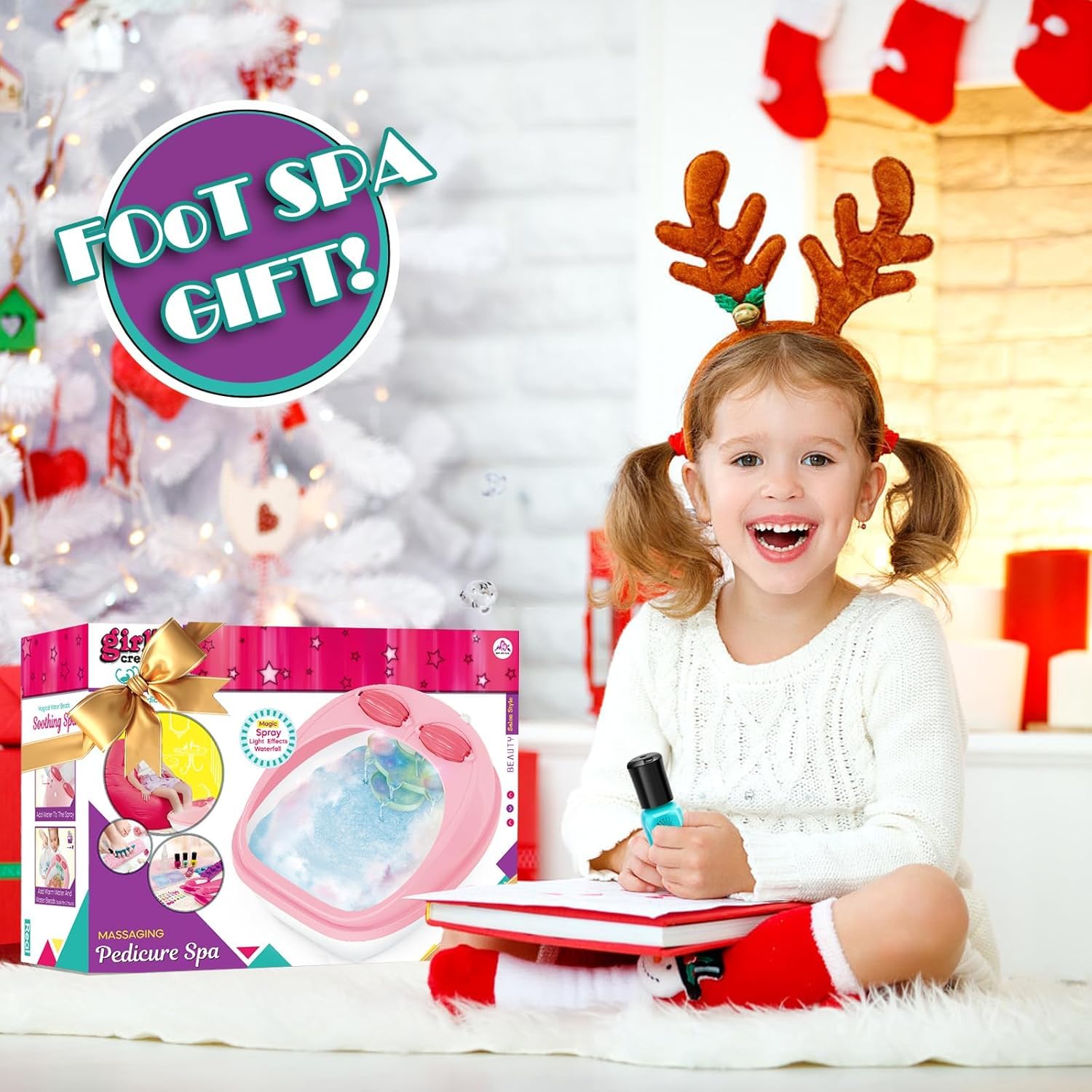 Yoloflix gift-pack girls spa kit ideal for birthdays or sleepovers.