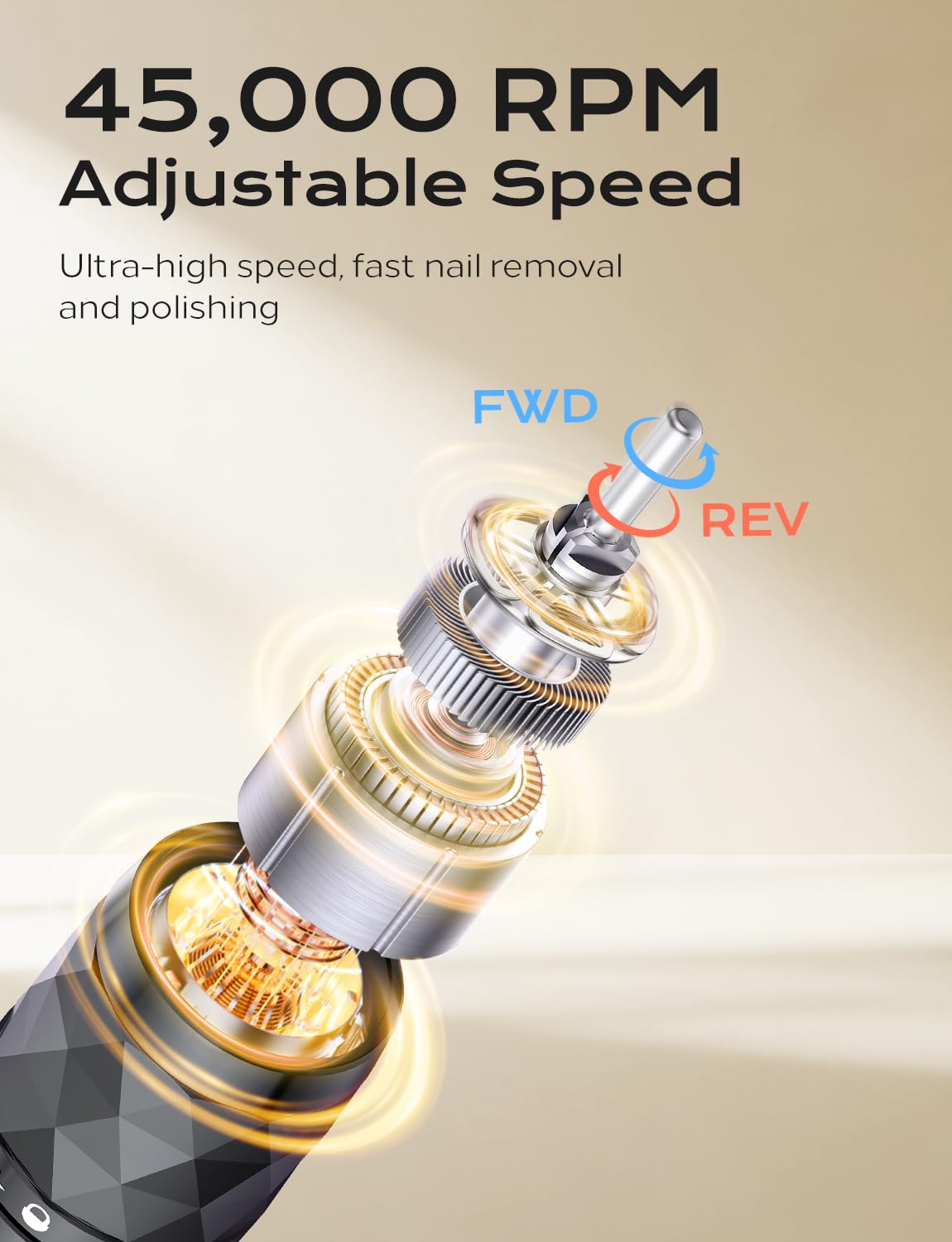 Yomanta ergonomic handpiece in use for comfortable long sessions.