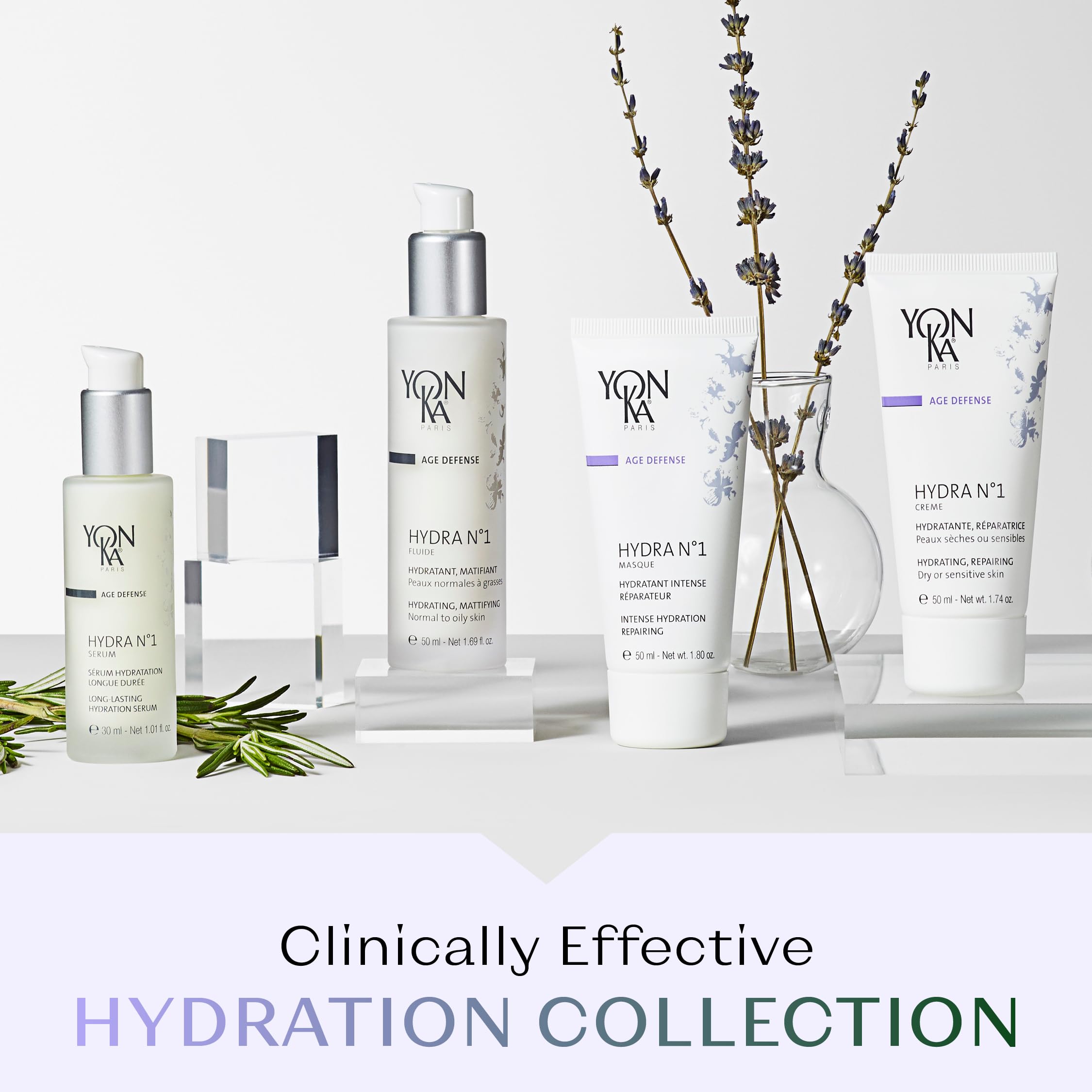 Yon-Ka Hydra No.1 packaging showcases premium natural-origin skincare