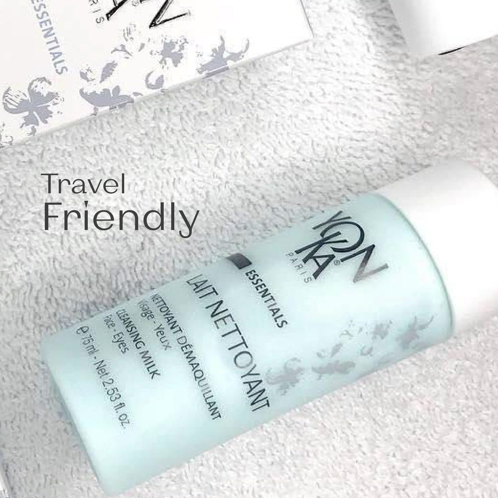 Yon-Ka Lait Nettoyant blends plant-derived borneol and brown algae for balanced skin.