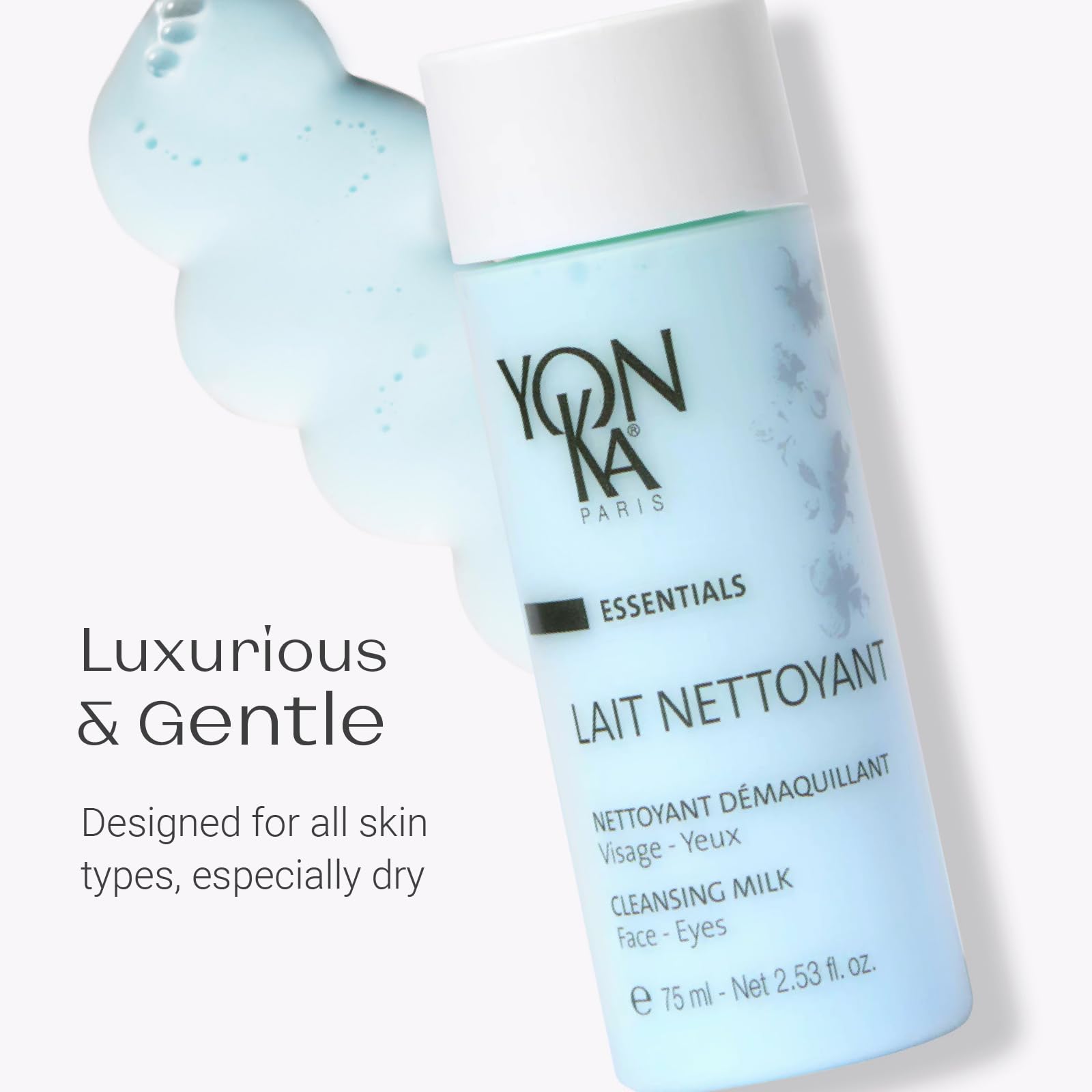 Yon-Ka Lait Nettoyant travel size ideal for on-the-go cleansing and makeup removal.