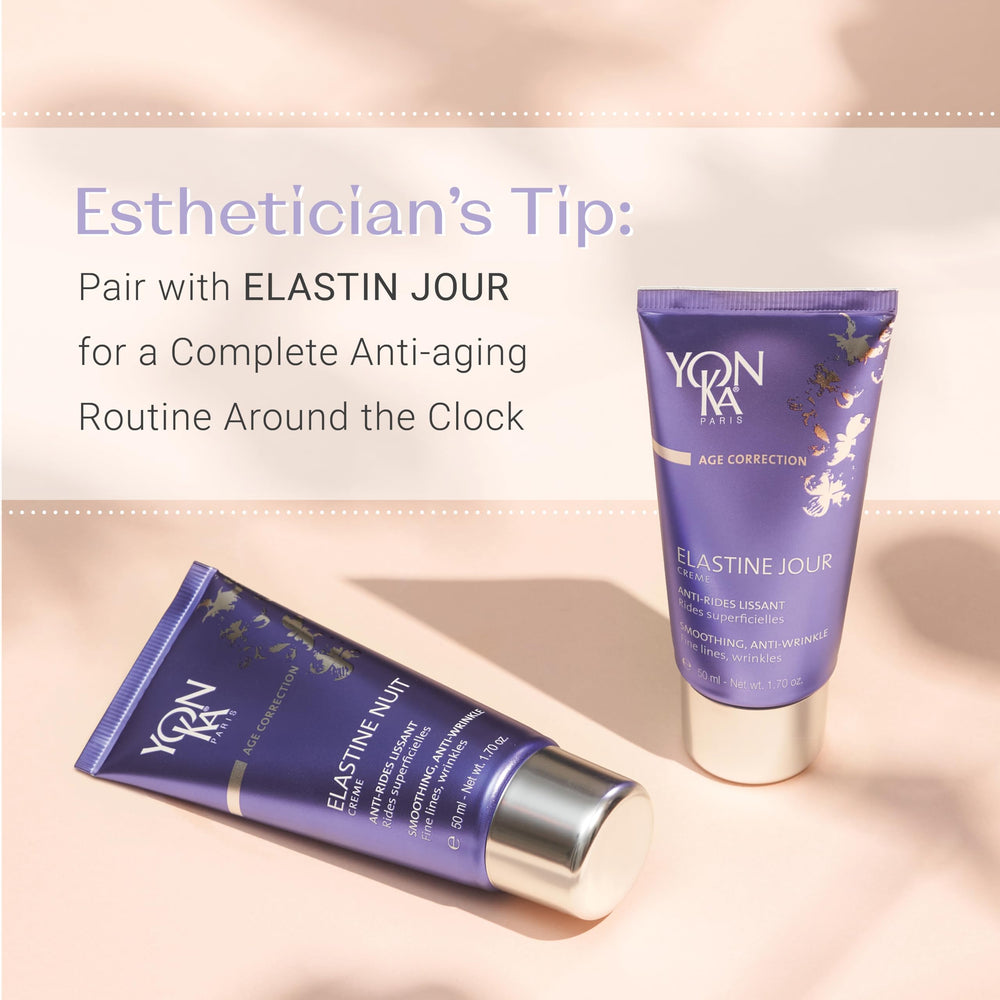 Yonka Elastine Nuit packaging box highlights premium skincare line.