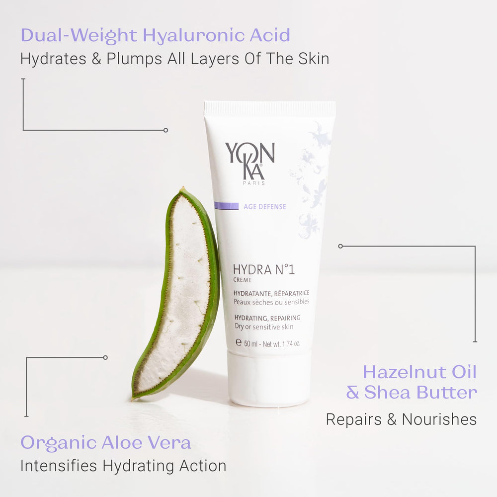Yon-Ka Hydra No.1 Cream enriched with hyaluronic acid provides lasting moisture