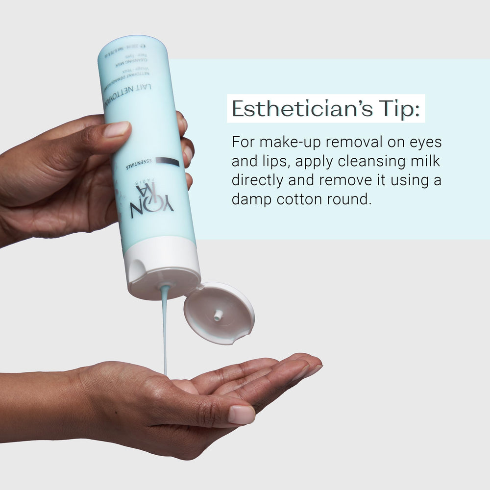 Yonka Lait Nettoyant face-neck rinse highlights thorough cleansing without rubbing